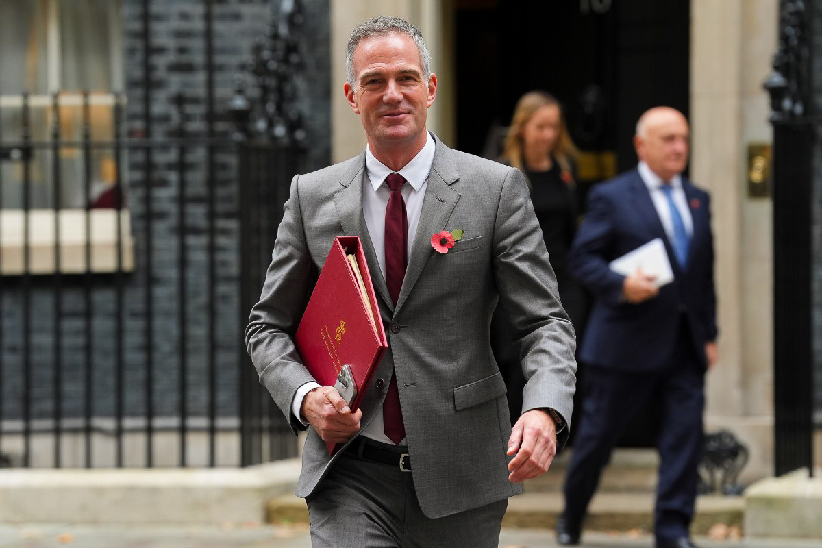 Science, Innovation and Technology Secretary Peter Kyle leaves 10 Downing Street following a Cabinet meeting in London on Nov. 5, 2024. (Lucy North/PA Wire)
