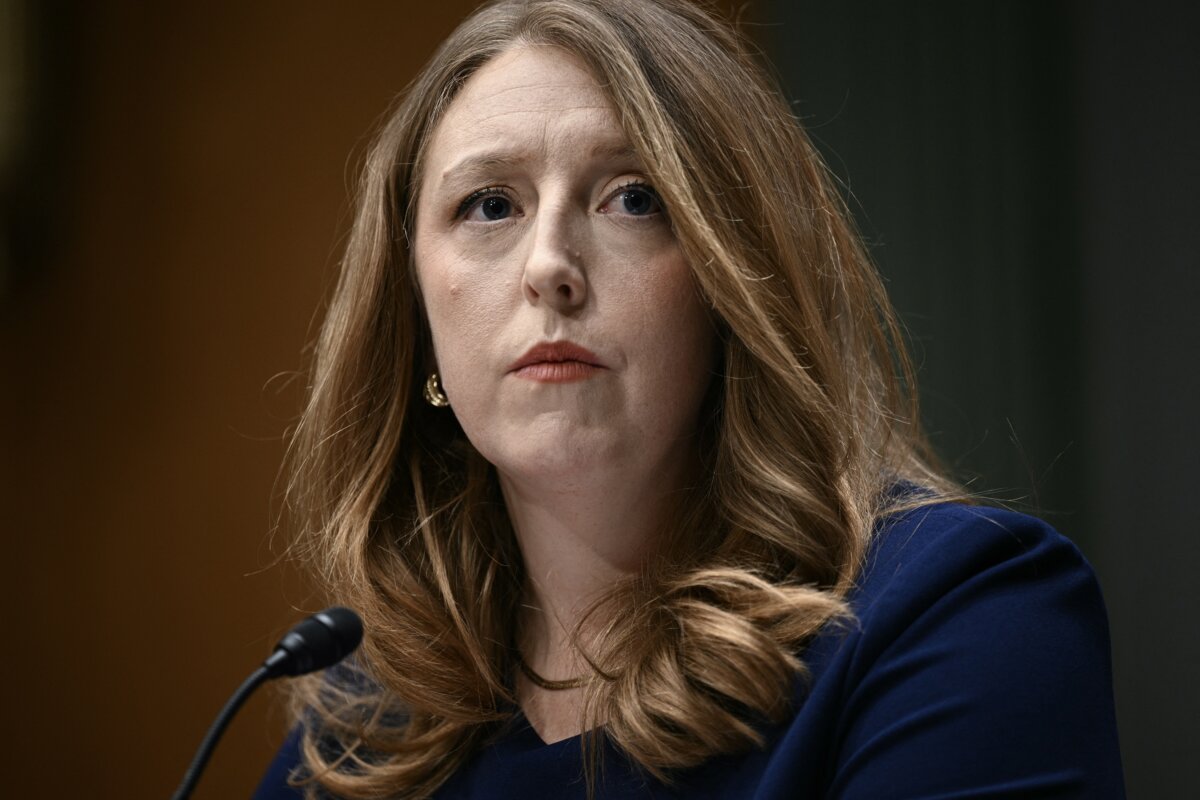 Dr. Casey Means testifies in Washington on Feb. 25, 2026. (Brendan Smialowski/AFP via Getty Images)