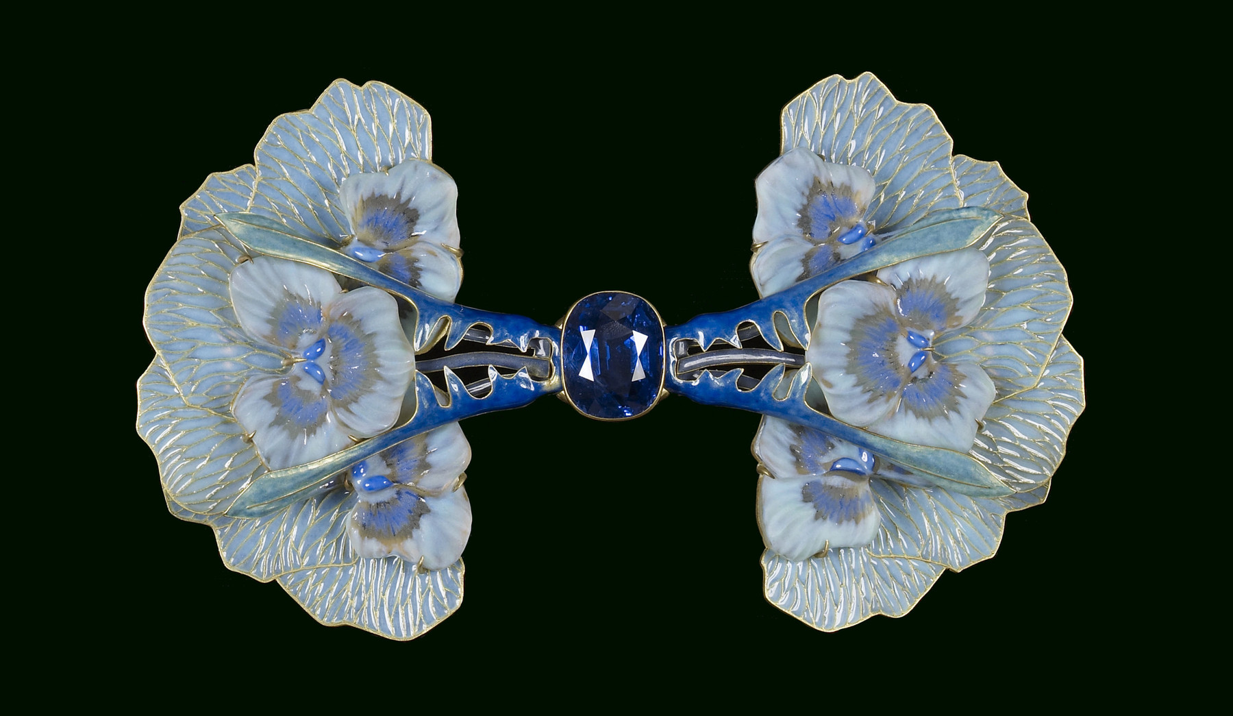 pansy brooch