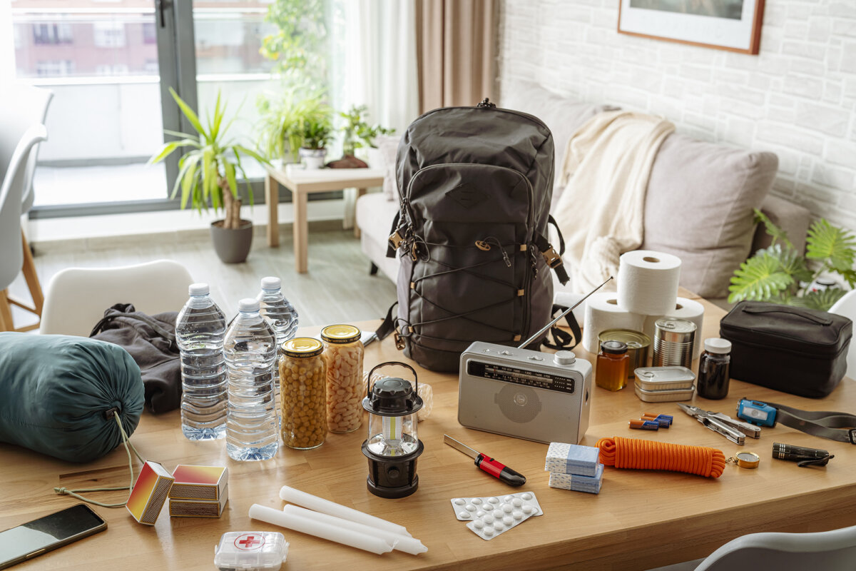 Emergency preparation should include food, water, communication, and medication for all members of the household. (fcafotodigital/Getty Images)