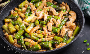 Immune-Boosting Turmeric, Ginger Anti-Inflammatory Chicken and Asparagus Skillet: One Pan and Under 30 Minutes