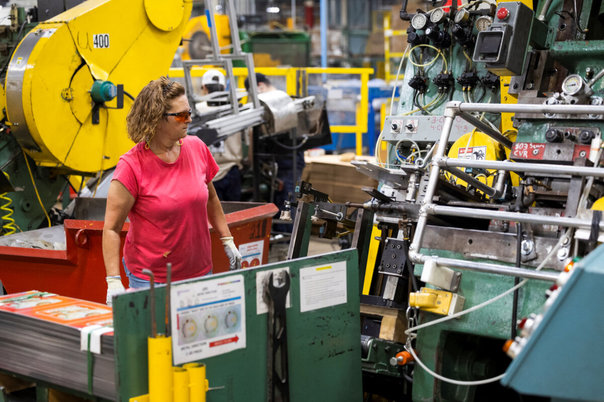 The manufacturing facilities of the Independent Can Co. in Belcamp, Md., on June 25, 2025. (Ryan Collerd/AFP via Getty Images)
