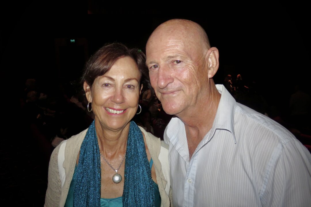 Roma Joy and Michael Walsh enjoyed Shen Yun Performing Arts’ matinee at the HOTA Home of the Arts on the Gold Coast, Australia, on Feb. 28, 2026. (Jing Li/The Epoch Times)