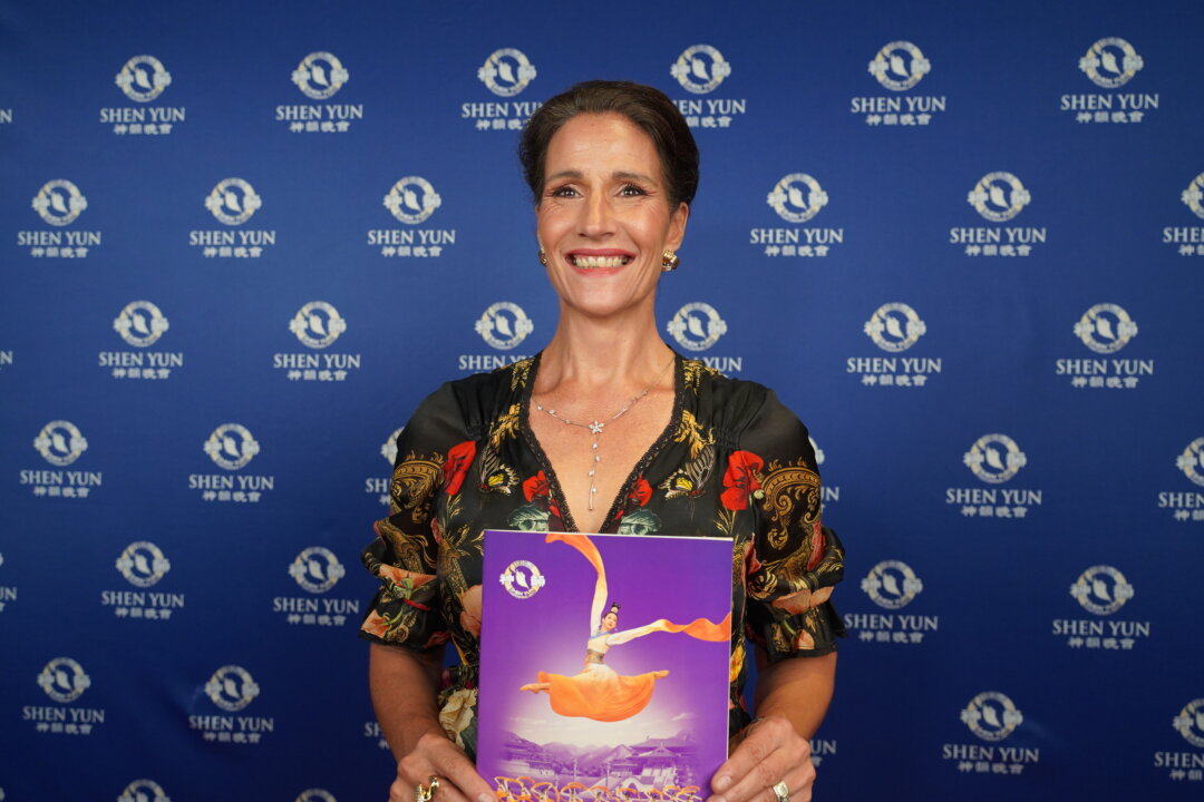 Lana Kruger attends Shen Yun Performing Arts at the HOTA Home of the Arts on the Gold Coast, Australia, on Feb. 28, 2026. (NTD)