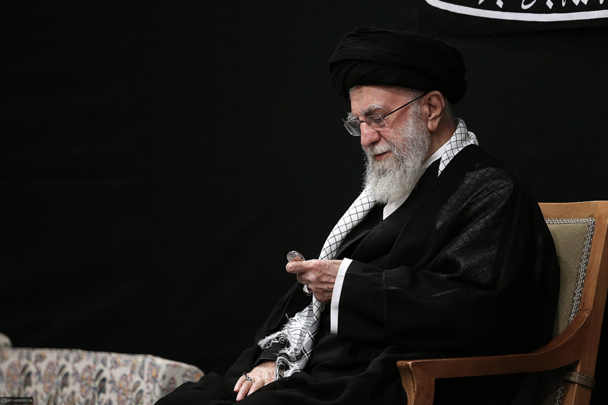 Iranian leader Ayatollah Ali Khamenei appears among his supporters, in a photo provided by his office
on June 26, 2025. The United States says Khamenei was killed during the strikes on Iran on Feb. 28, 2026. (Office of the Supreme Leader of Iran via Getty Images)