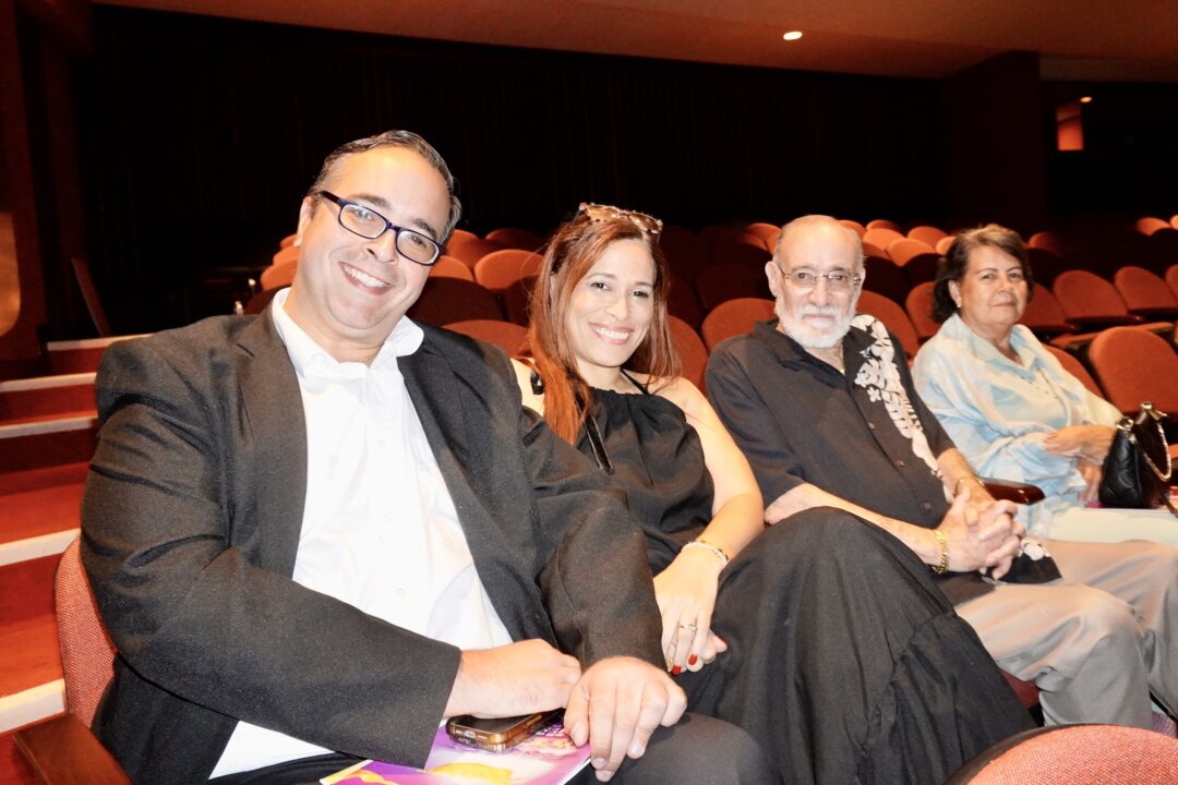 Jose Rodas, Christy Garcia, and their parents enjoyed Shen Yun's evening show at the Centro de Bellas Artes Luis A. Ferré, in Puerto Rico, on Feb. 27, 2026. (Sally Sun/The Epoch Times)