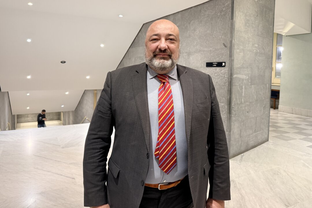 Riccardo Di Rella Tomasi Di Lampedusa attends Shen Yun Performing Arts at Teatro Carlo Felice in Genova, on Feb. 27, 2026. (Danilo Fadda/The Epoch Times)