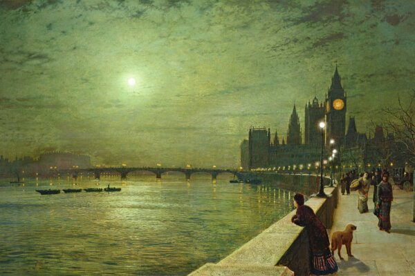 Grimshaw’s Thames: A London Night in the Forsyte Era