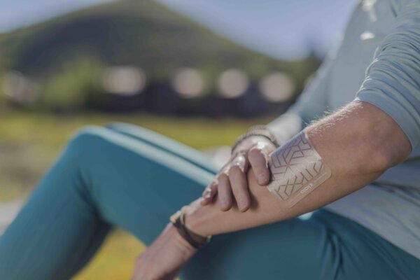 Kailo, a wearable pain relief patch that works with your body's natural electrical system to block pain signals without drugs, side effects, or the risk of addiction.