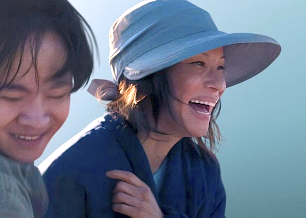 Irene (Lucy Liu) and her teenage son Joe (Lawrence Shou) in "Rosemead." (Vertical)