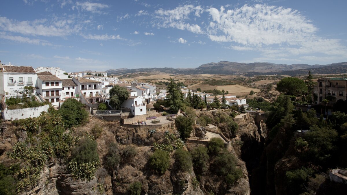 Ronda's breathtaking perch above a deep gorge is visually dramatic today—but was practical and vital when it was built. (Dominic Arizona Bonuccelli, Rick Steves' Europe)