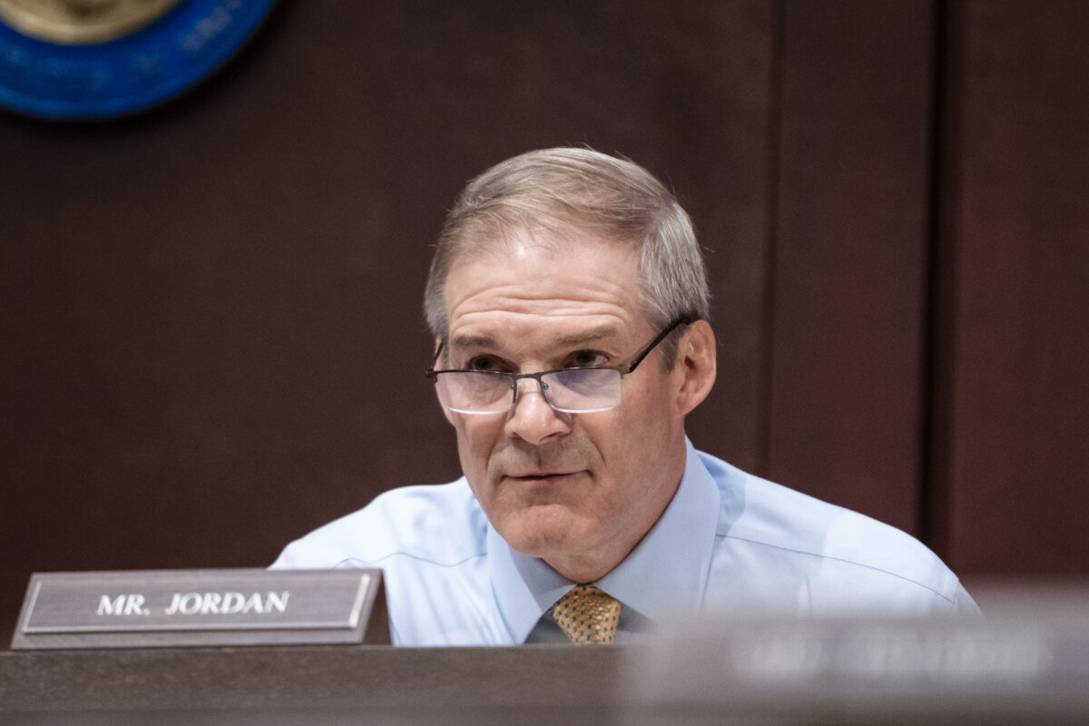 Rep. Jim Jordan (R-Ohio) during a hearing on Capitol Hill on March 4, 2026. (Madalina Kilroy/The Epoch Times)