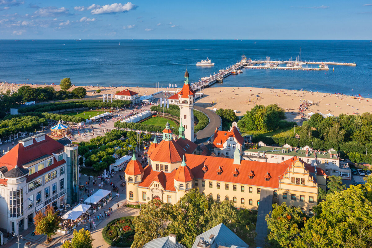 Sopot, Poland, a seaside resort town on the Baltic Sea, is part of the Tricity metropolitan area. (Patryk_Kosmider/Getty Images)