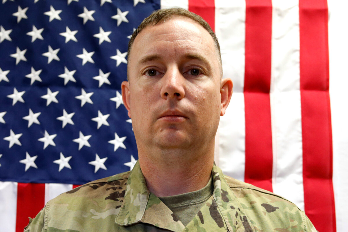 Maj. Jeffrey R. O'Brien, 45, of Indianola, Iowa, on May 16, 2025. (U.S. Amy via AP)