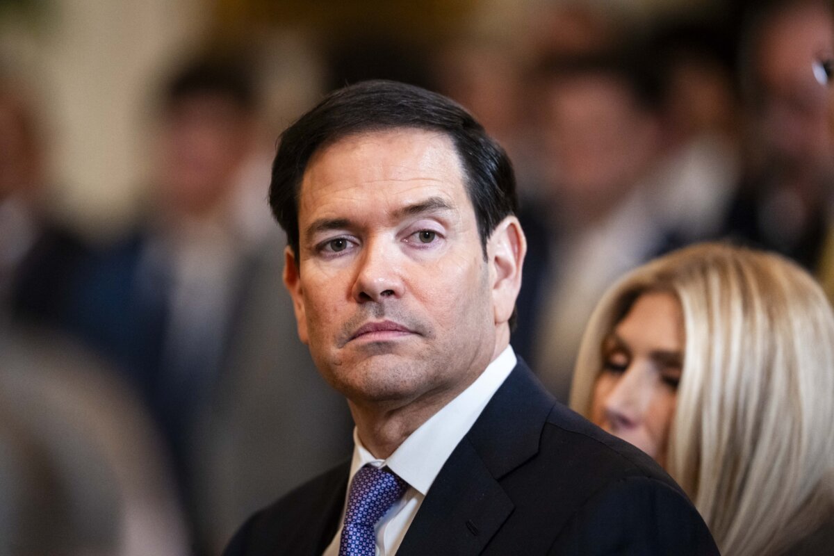 Secretary of State Marco Rubio attends an event at the White House on March 5, 2026. (Madalina Kilroy/The Epoch Times)