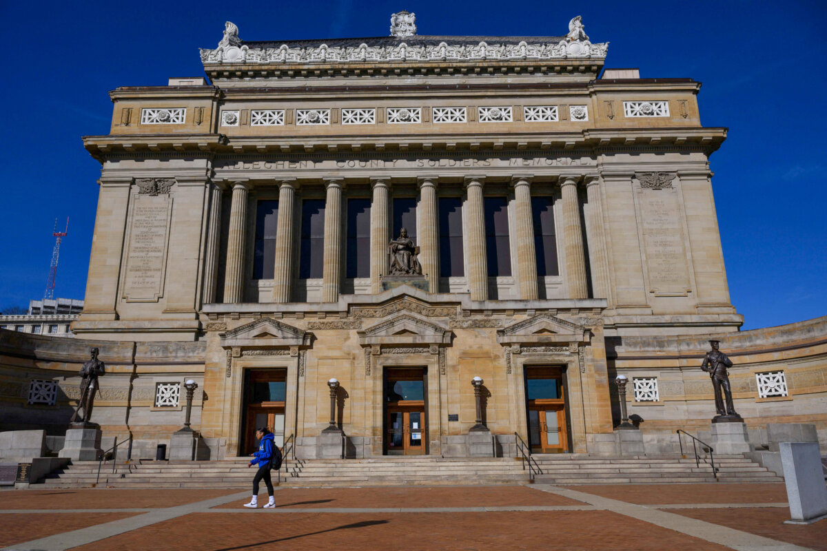 Soldiers & Sailors Memorial Hall at the University of Pittsburgh on Nov. 8, 2022. (Angela Weiss/AFP via Getty Images)