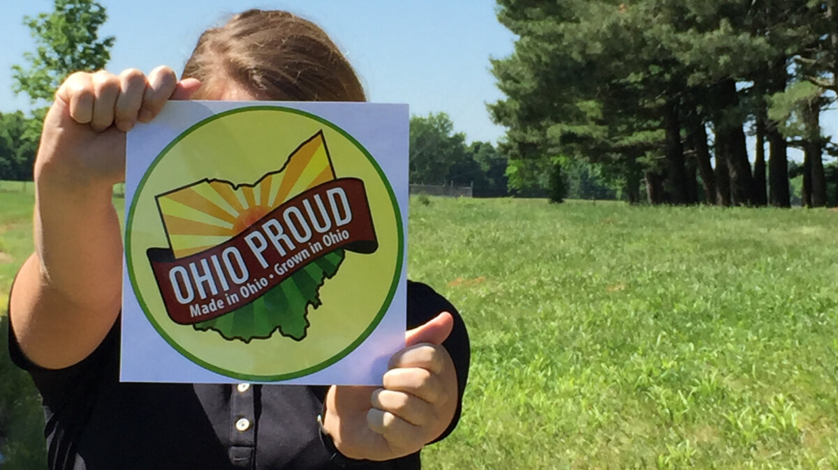 Ohio Proud, the marketing arm of the Ohio Department of Agriculture, represents food and agriculture products that are at least 50 percent raised, grown, or processed in the state. (Courtesy of Ohio Department of Agriculture)
