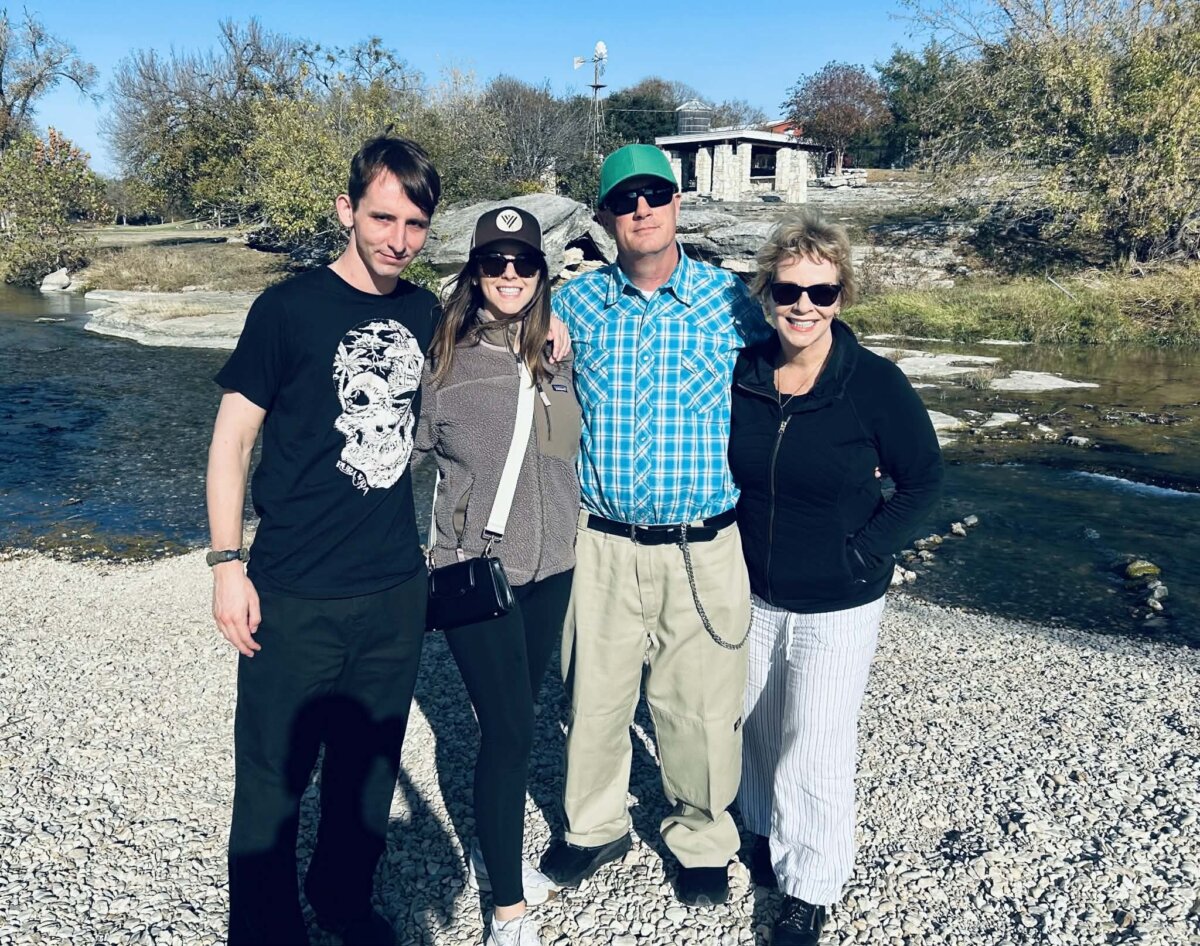 Collin Carley (L-R) stands with his sister, Chloe; father, Craig; and mother, Carmen in this undated photo. (Courtesy of Carmen Carley)