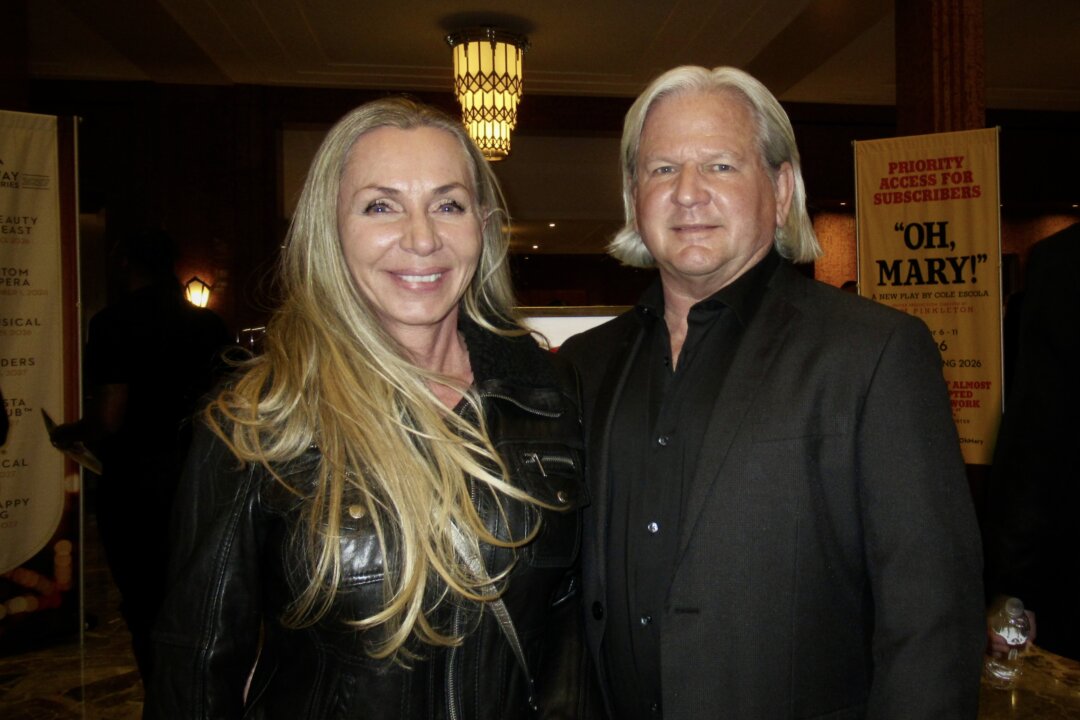 Kenny Broderick and Fiona Broderick at the Shen Yun Performing Arts performance at The Smith Center for the Performing Arts, Las vegas, on March 5, 2026. (Michael Ren/The Epoch Times)