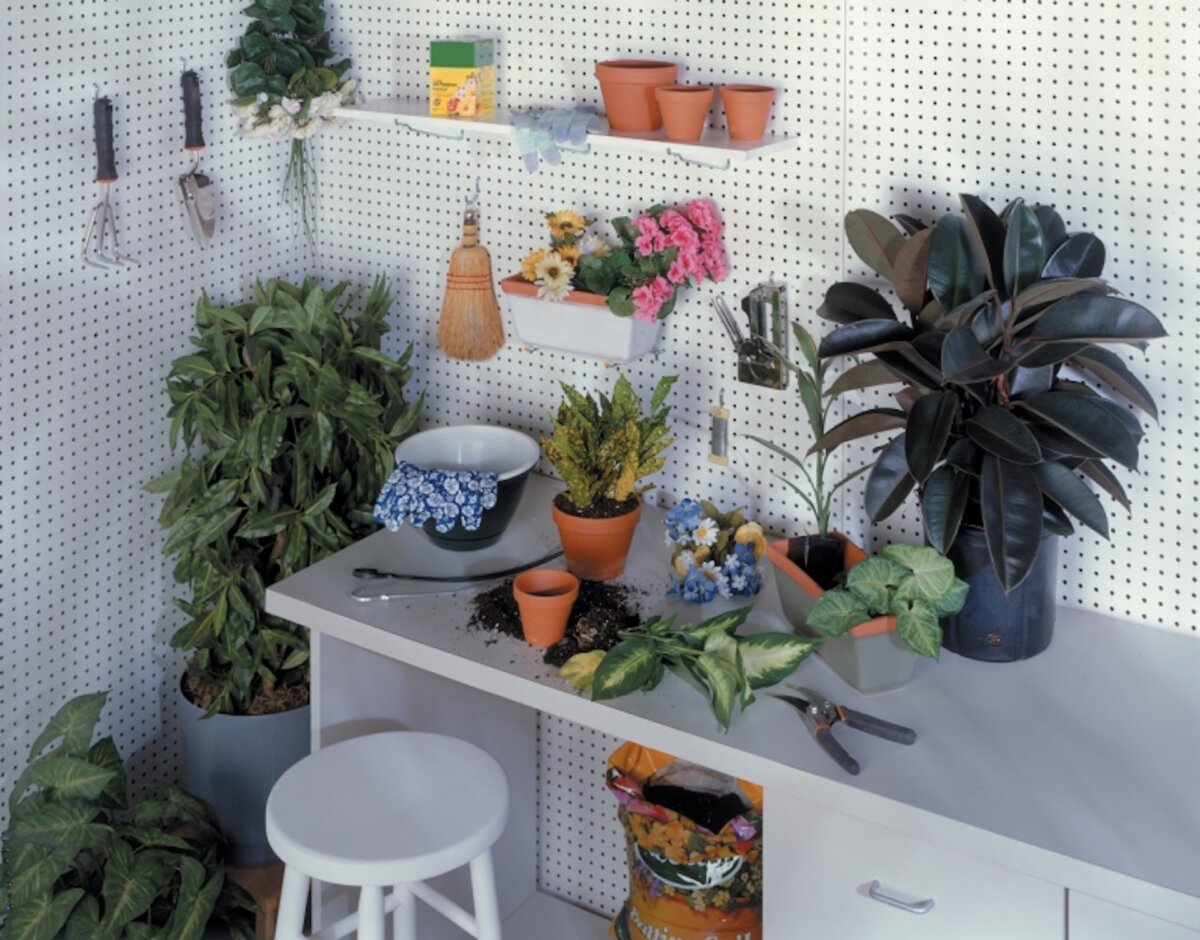 You can create a one-of-a-kind wall or area designed to grab and go what you need. (Lowe's/TCA)