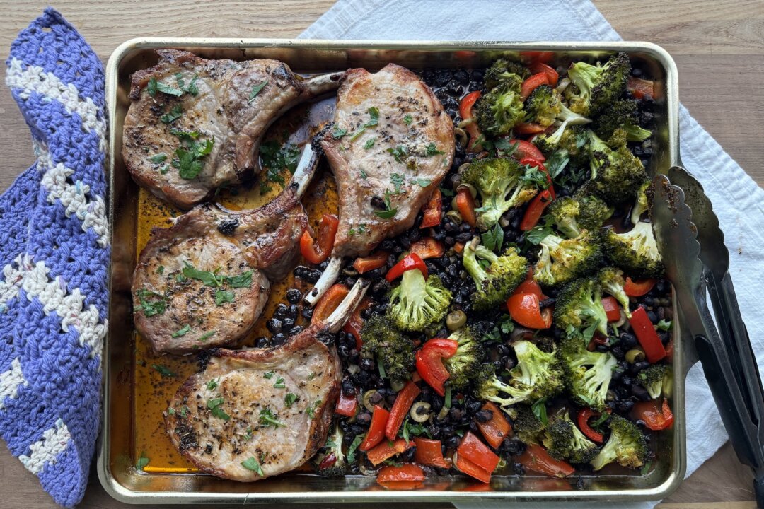 This One-Pan Pork Chop Dinner Is Savory, Juicy, and Weeknight-Easy