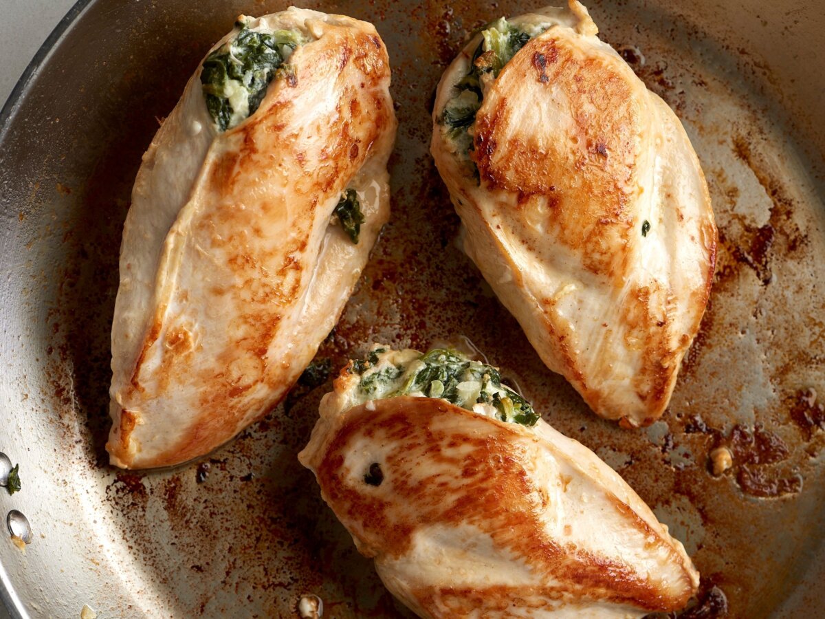 These cheesy chicken breasts prove it's what's on the inside that counts. (Kelli Foster/TCA)