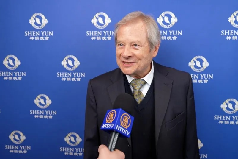 For Claude Lamy, Shen Yun Performing Arts is “something exceptional.” He attended the performance at the Corum in Montpellier, France, on March 7, 2026. (NTD)