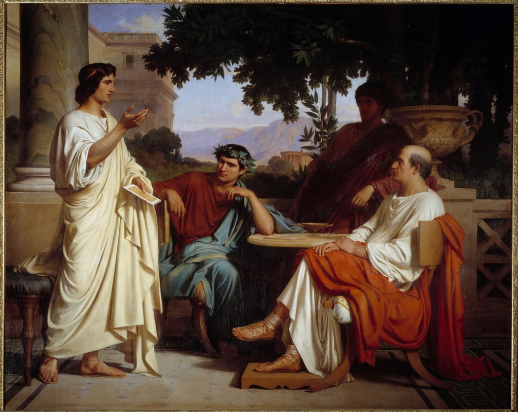 "Horace, Virgil and Varius at the house of Maecenas," by Charles Jalabert, 19th century. (Public domain)