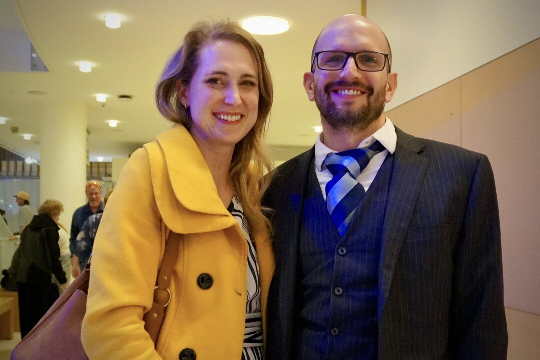 Libby and Jay McCarthy enjoyed Shen Yun's evening performance at the George S. and Dolores Doré Eccles Theater on March 13, 2026. (Sherry Dong/The Epoch Times)