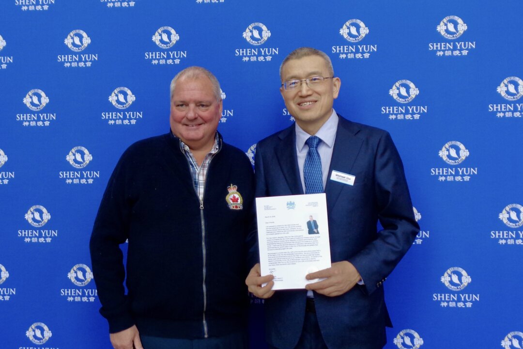 Mississauga City Councilor Brad Butt praised Shen Yun after enjoying a performance at the Living Arts Centre in Mississauga on March 14, 2026. (NTD)