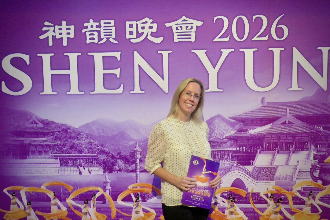 Hayley Weller enjoyed Shen Yun's matinee performance at the Plenary Theatre, in Melbourne, on March 15, 2026. (Jing Li/The Epoch Times)