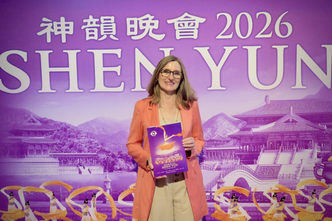 Whitehorse City Councillor Prue Cutts attends Shen Yun at the Melbourne Convention and Exhibition Centre in Australia on March 15, 2026. (Jing Li/The Epoch Times)