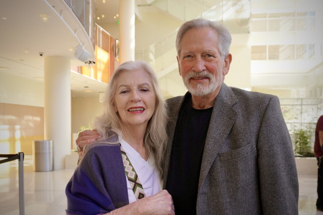 Pamela and Drew Cannon at the Shen Yun Performing Arts performance at George S. and Dolores Doré Eccles Theater, in Salt Lake City, on March 15, 2026. (Sherry Dong/The Epoch Times)