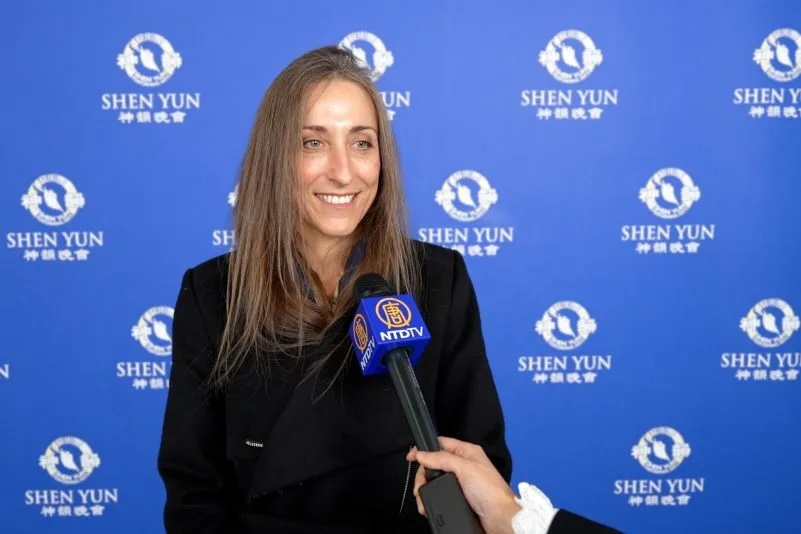 Sabrina Lalle, Marketing Director, attended the Shen Yun performance in Limoges on March 12, 2023. (NTD)