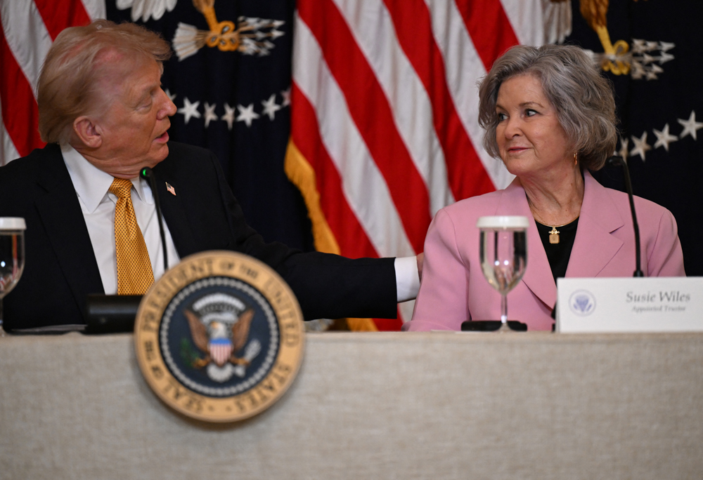 Trump Denies Reports He’s Looking to Replace Chief of Staff Susie Wiles
