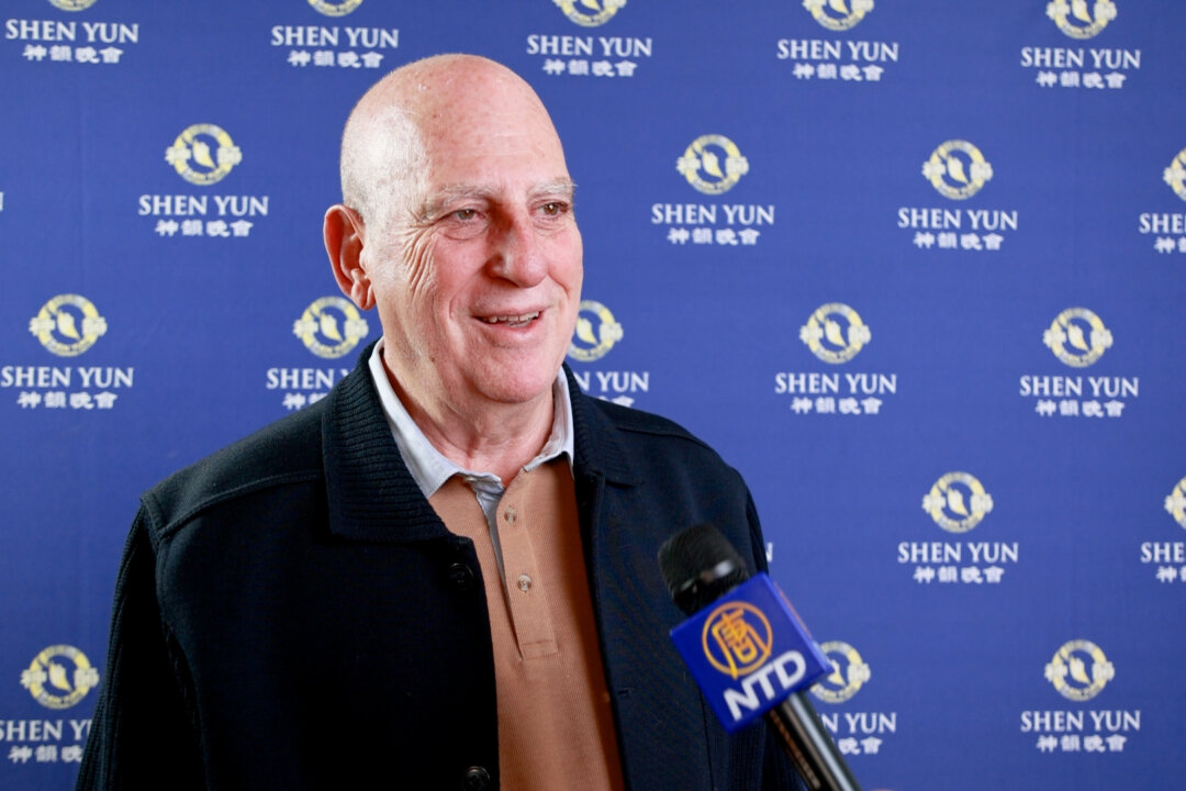 Heriberto Vidal Rey enjoyed Shen Yun New York Company’s performance at the Riojaforum Theatre in Logroño, Spain, on March 13, 2026. (NTD)