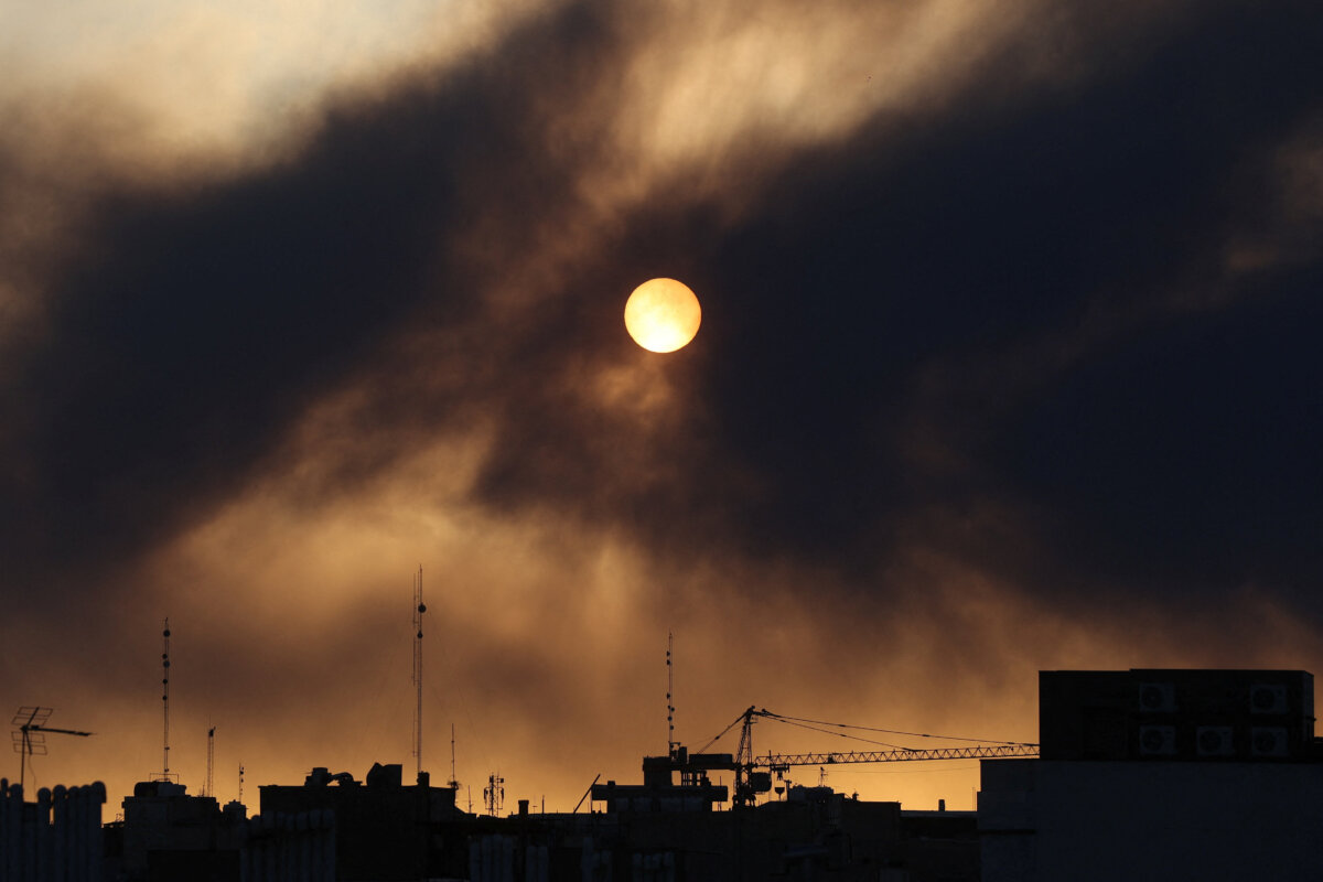 Smoke rises following an explosion, after Israel and the United States launched strikes, in Tehran, Iran, on March 3, 2026. (Majid Asgaripour/WANA via Reuters)