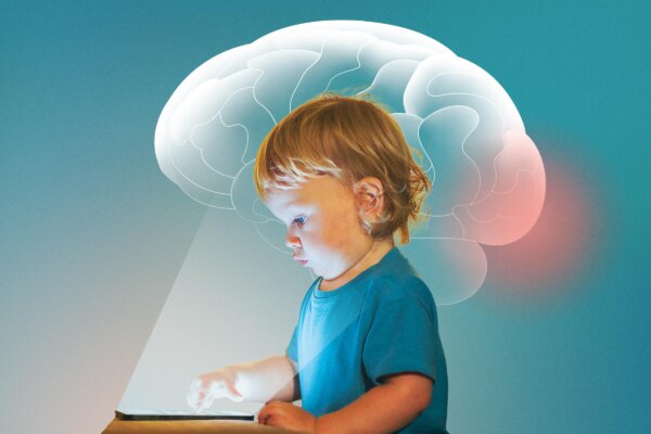 Baby Screen Time Linked to Brain Prematuration