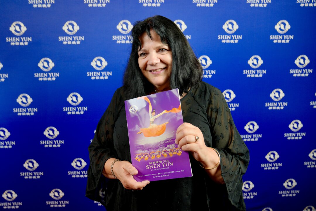 Jude Aquilina enjoyed Shen Yun's matinee at the Festival Theatre, in Adelaide, on March 18, 2026. (NTD)