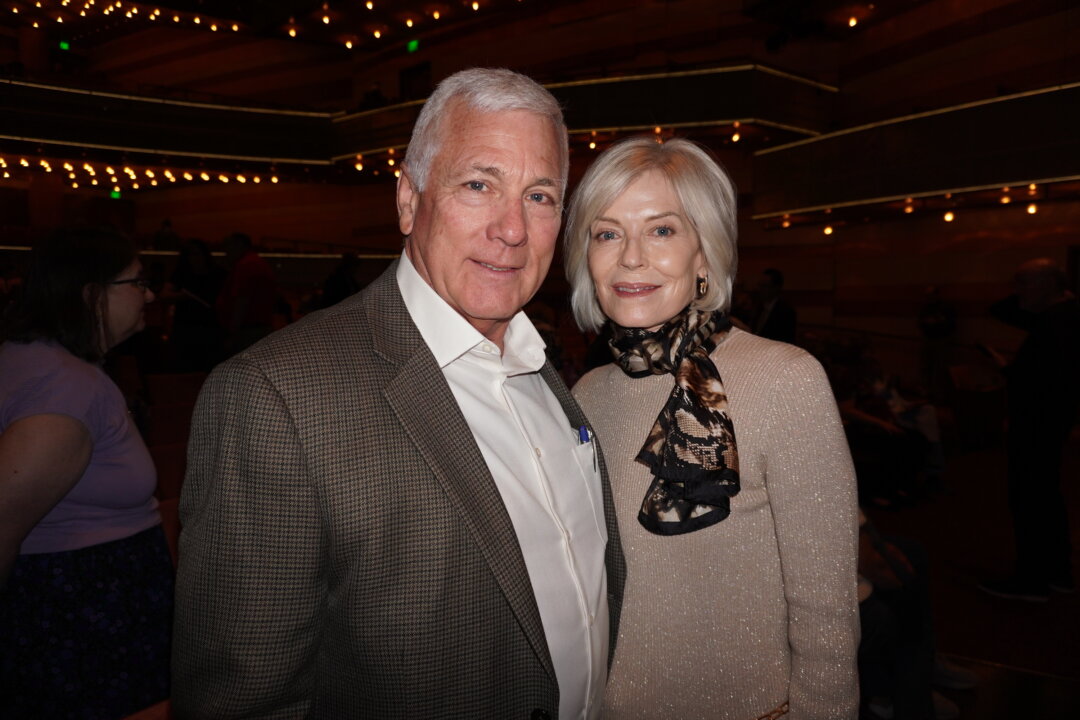 Mark Vajcovec and Dolores Vajcovec at the Shen Yun Performing Arts performance at George S. and Dolores Doré Eccles Theater on March 18, 2026. (Lily Yu/The Epoch Times)