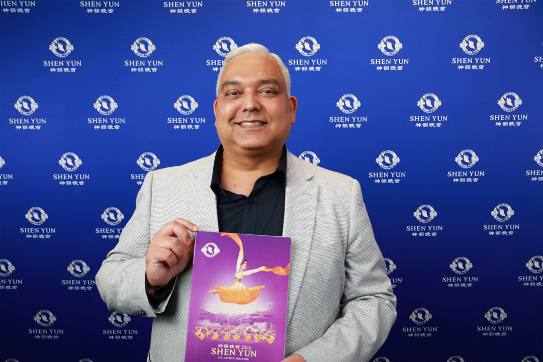 Mohit Kumar, councilor for Blacktown City, attends Shen Yun Performing Arts at the Sydney Lyric Theatre in Pyrmont on March 20, 2026. (NTD)