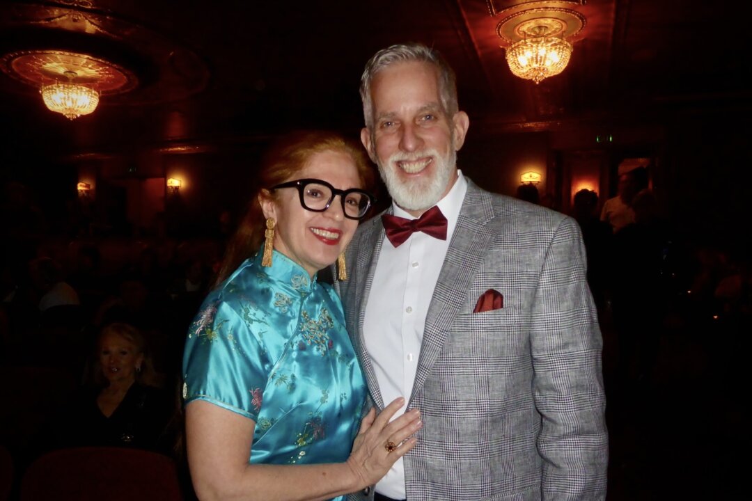 Gary Miklavic and his date attend Shen Yun Performing Arts at Benedum Center in Pittsburgh, Pa., on March 21, 2026. (Frank Liang/The Epoch Times)