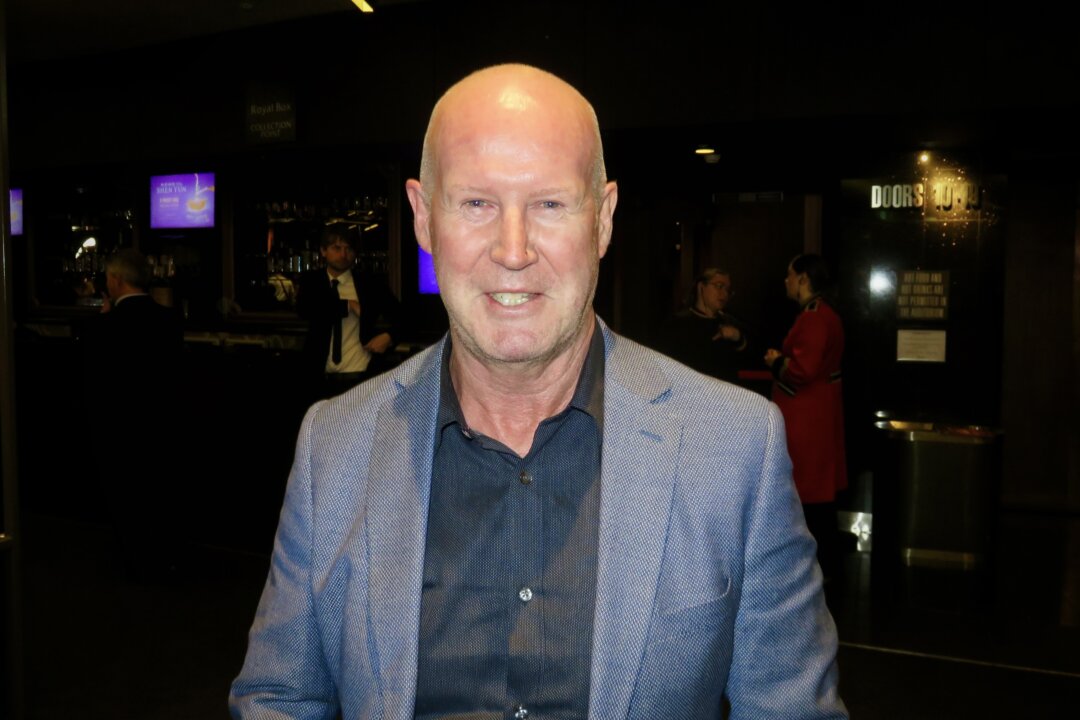 Robert Peter Webb attends Shen Yun Performing Arts at the Sydney Lyric Theatre, in Sydney, on March 21, 2026. (Jing Li/The Epoch Times)