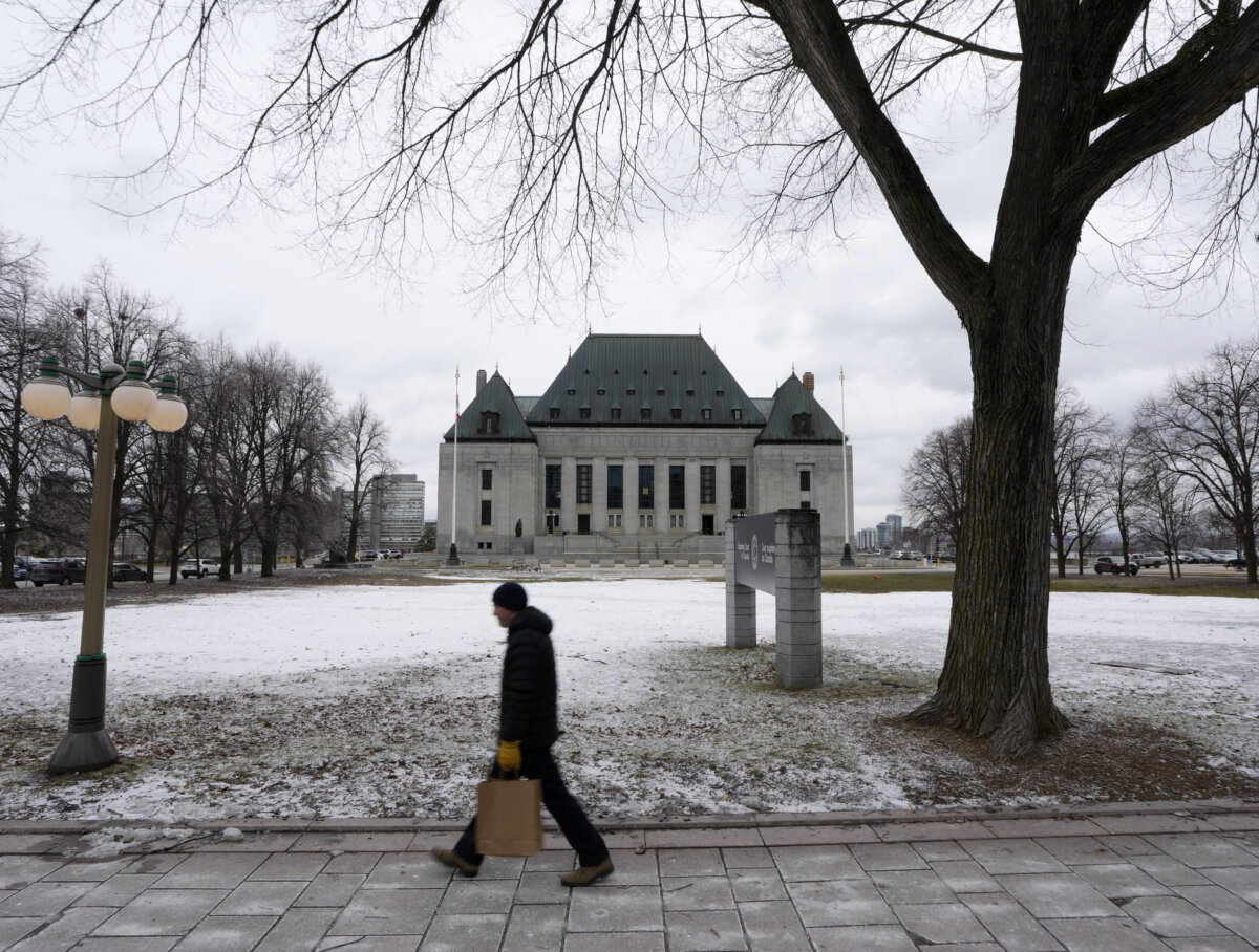 The Supreme Court of Canada in Ottawa on March 13, 2026. (The Canadian Press/Justin Tang)