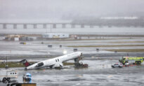 Day in Photos: Plane Collides With Fire Truck, ICE Deployed at Some Airports, and Dog at Tidal Basin in Washington