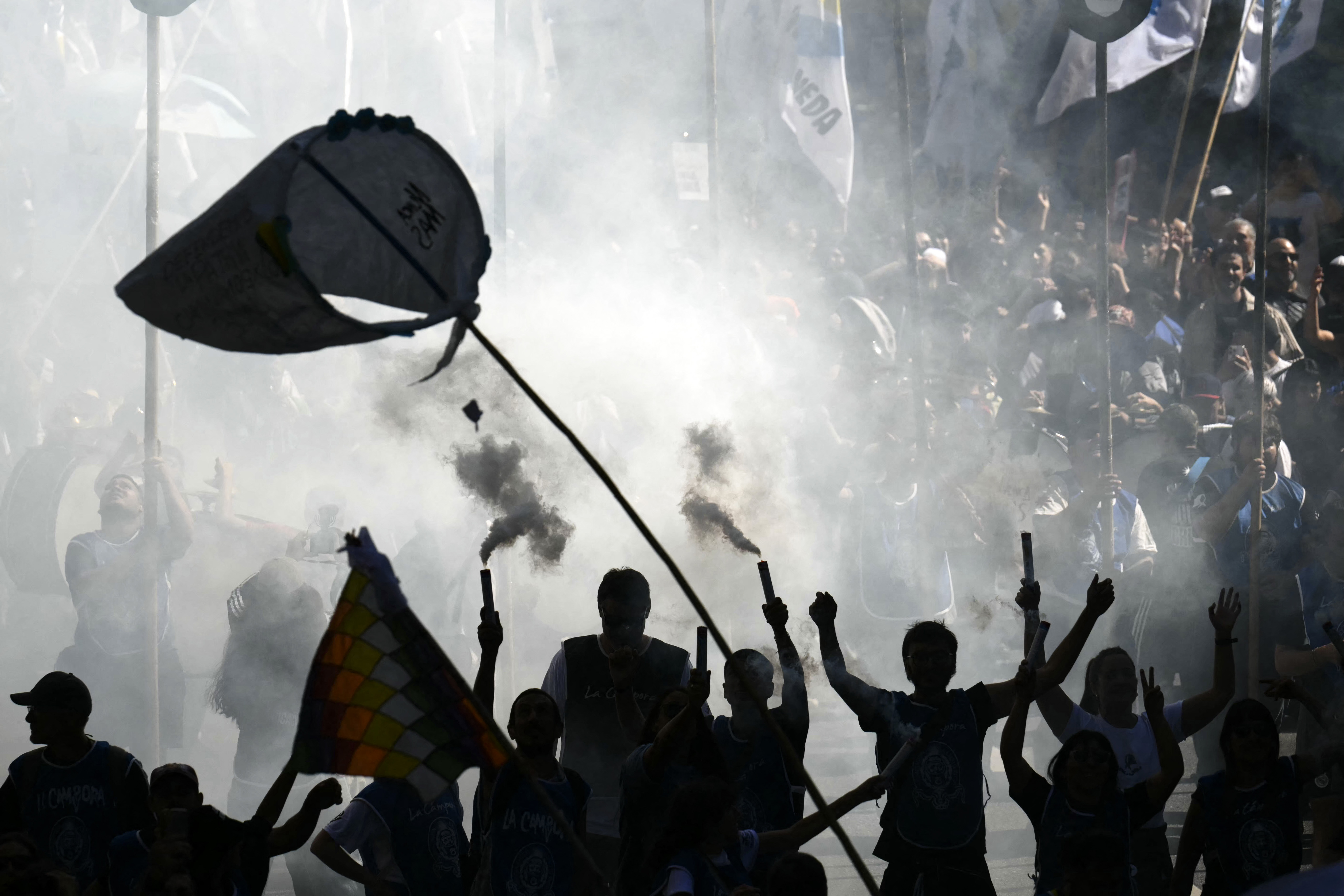 Day in Photos: March in Argentina, Teachers’ Strike, and Anti-Semitic Attack