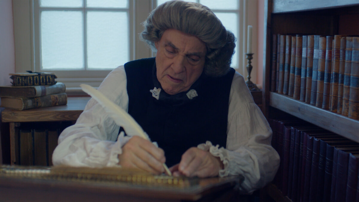 Actor John Rhys-Davies playing the elder John Newton in "Amazing Grace: The Untold Story." (Haven Ministries/Kappa Studios)