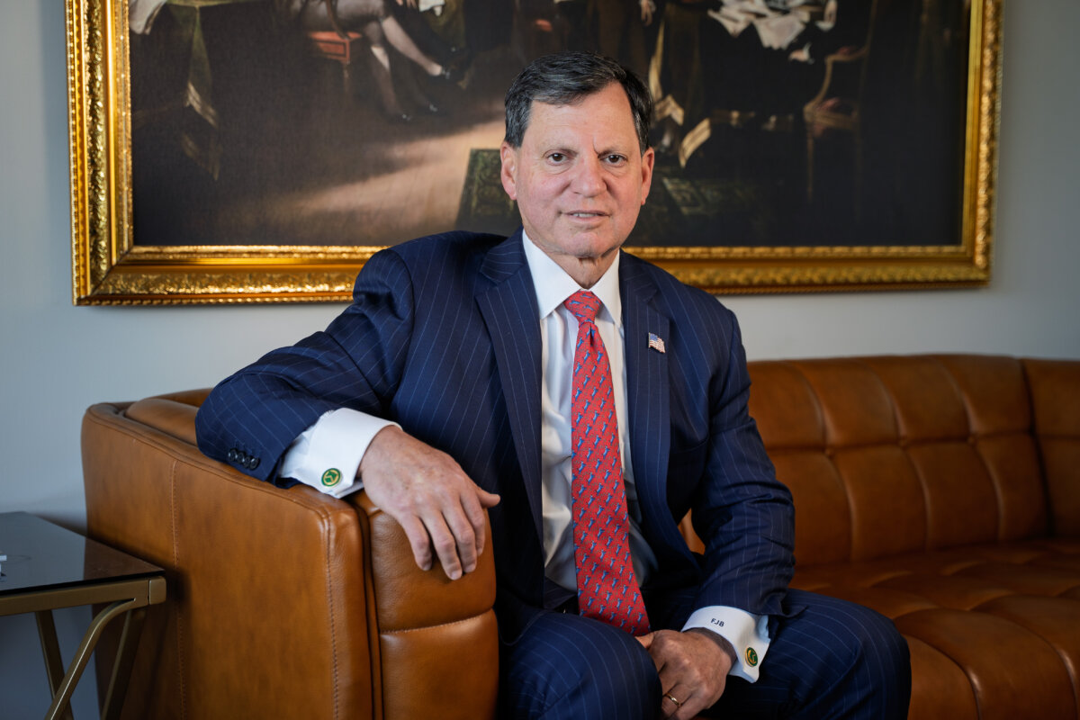 Frank Bisignano, Commissioner of the Social Security Administration and CEO of the Internal Revenue Service, in Washington on March 24, 2026. (Lei Chen/The Epoch Times)