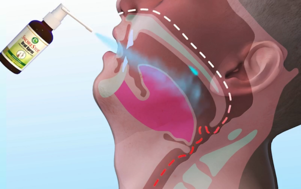 You simply spray SnoreStop in your mouth and sleep through the night without snoring. 