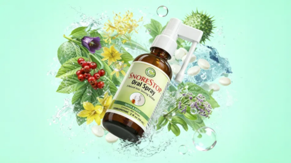 You simply spray SnoreStop in your mouth and sleep through the night without snoring. 
